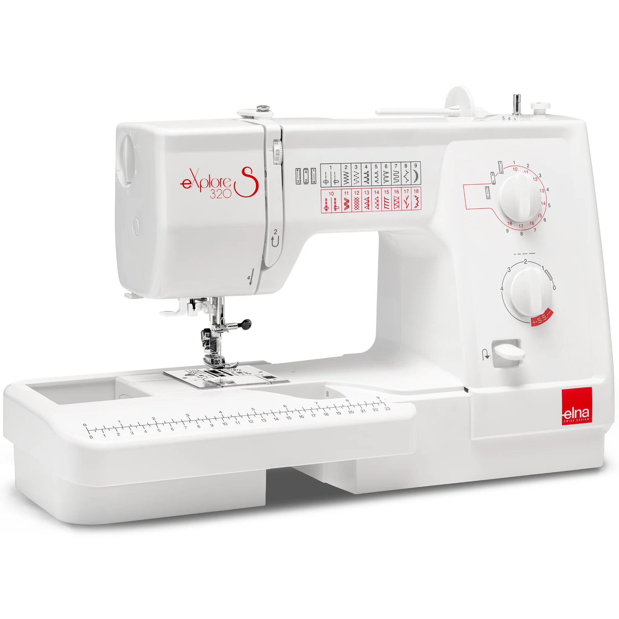 Elna eXplore 320S Mechanical Sewing Machine - Image 4
