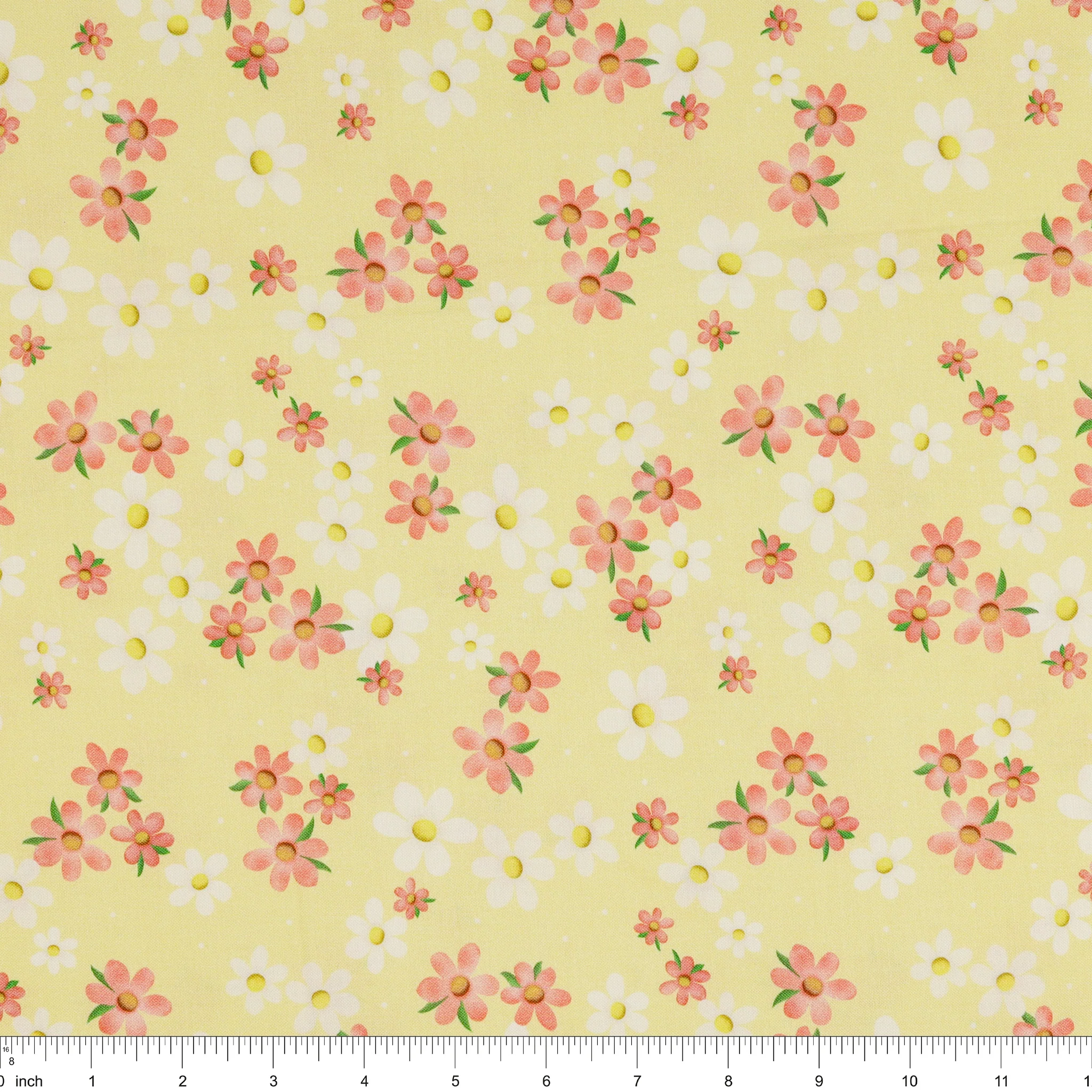Enchanted Spring Fabric Collection - Blooming Daisies Yellow - Image 3