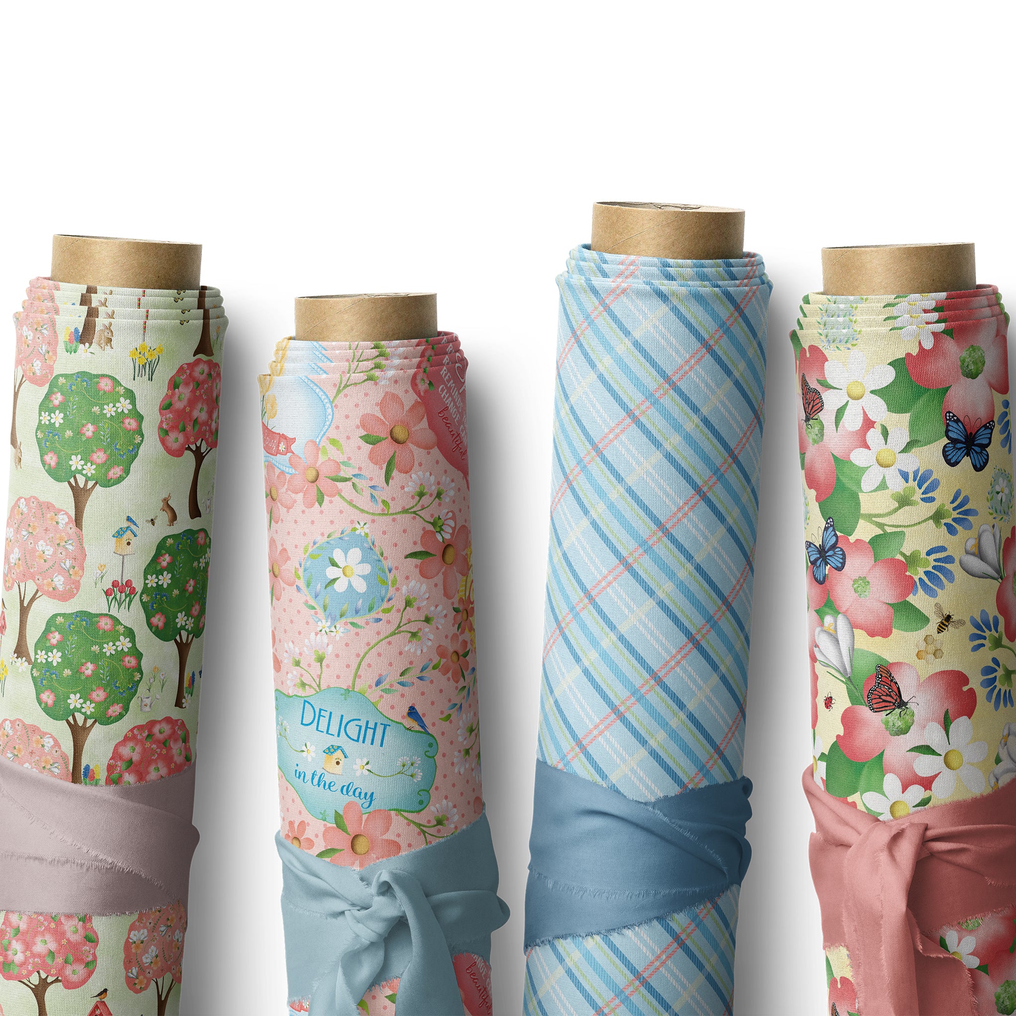 Enchanted Spring Fabric Collection - Enchanted Spring Stripe - Image 10