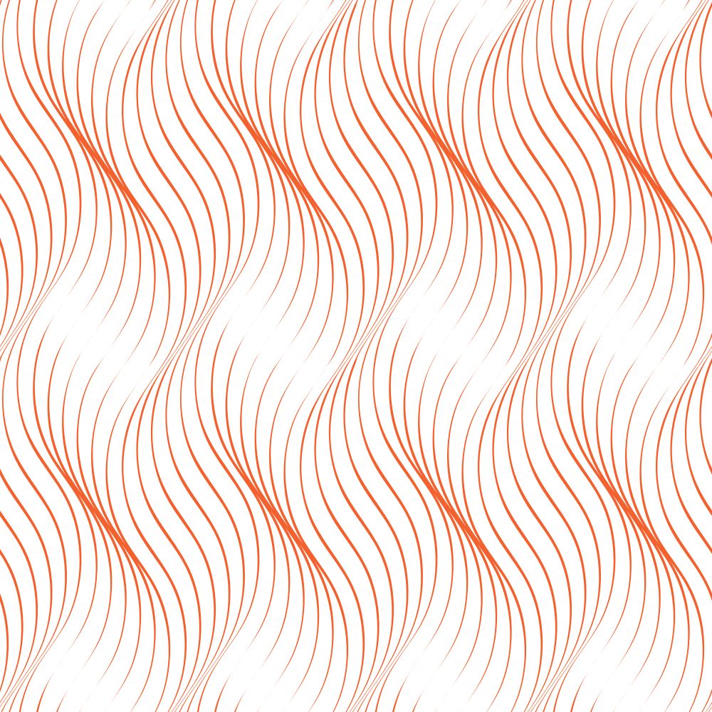 Endless Waves Fabric - Pumpkin