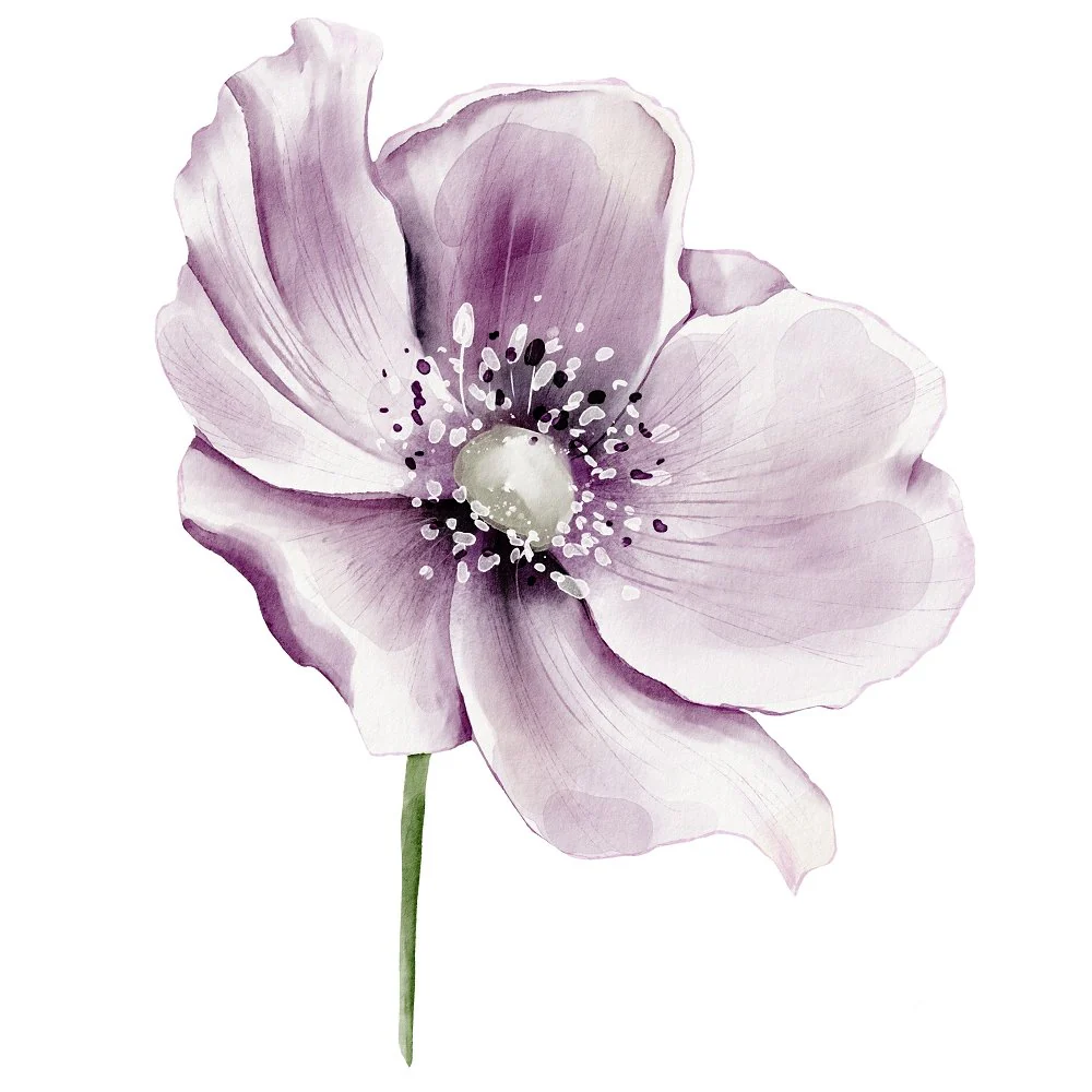 English Garden Cosmos Fabric Panel
