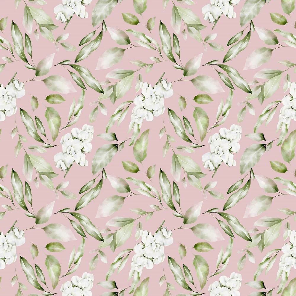 English Garden Sweet Pea Fabric - Pink