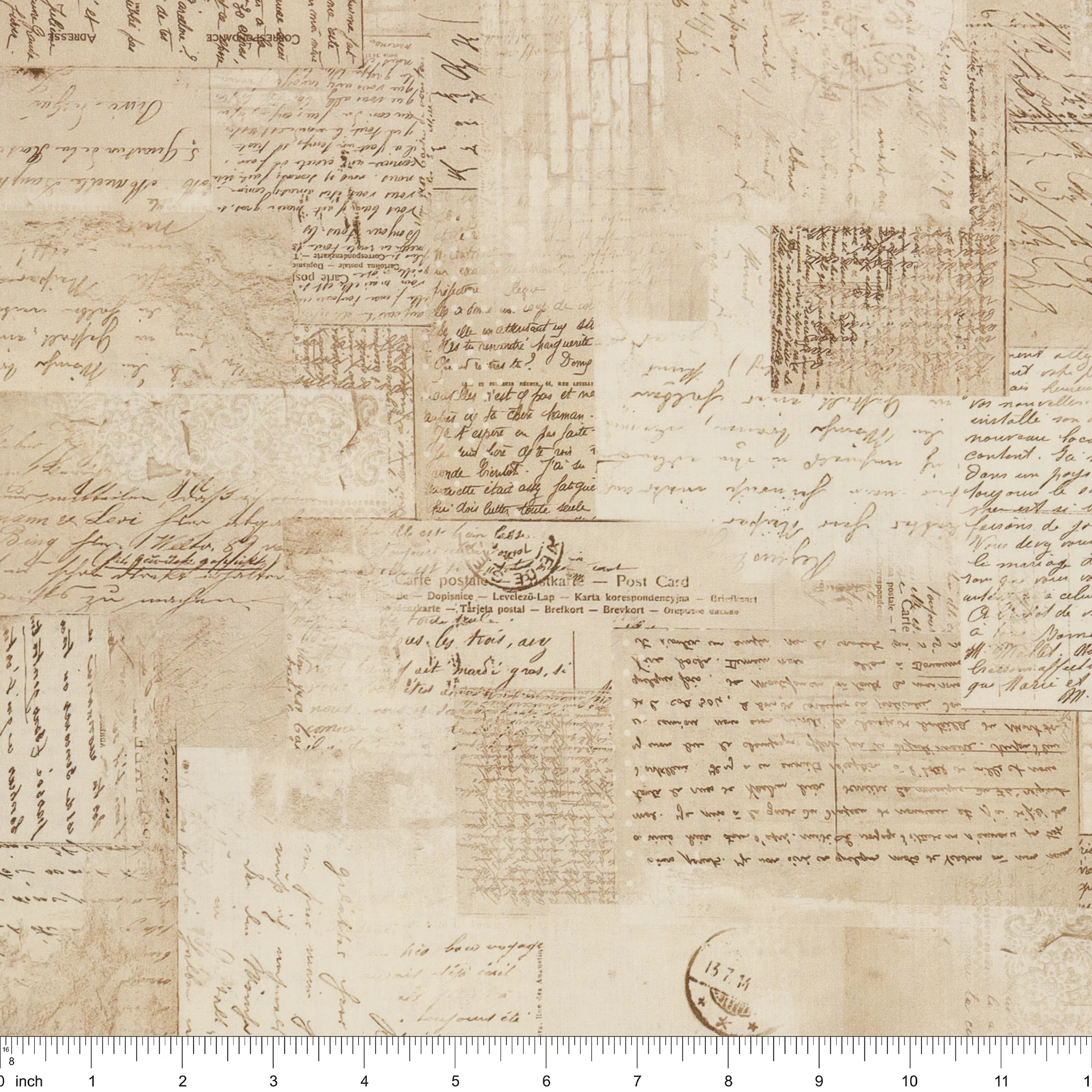 Ephemera Parchment 108" Wide Quilt Backing - Image 3