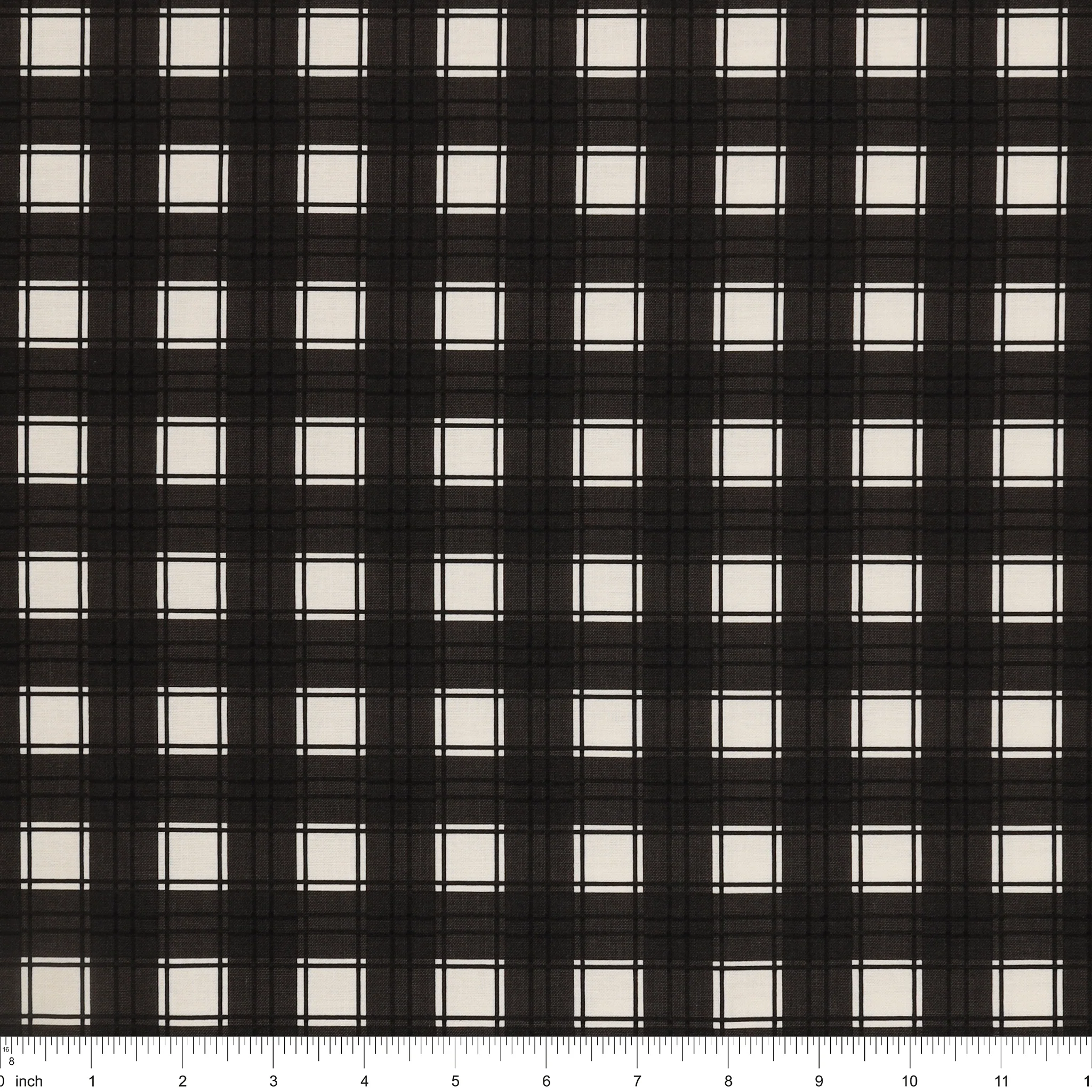 Evergreen Wishes Fabric Collection - Plaid Black - Image 3