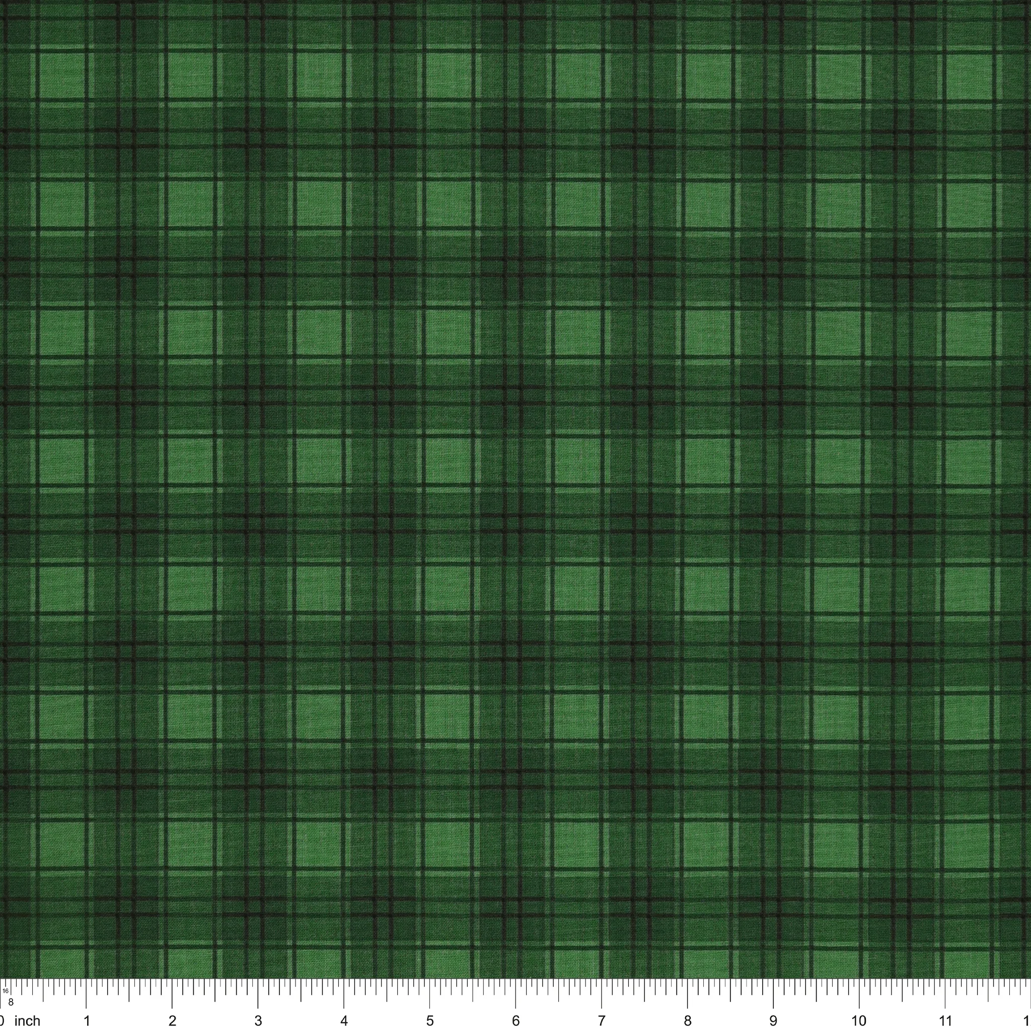 Evergreen Wishes Fabric Collection - Plaid Green - Image 3
