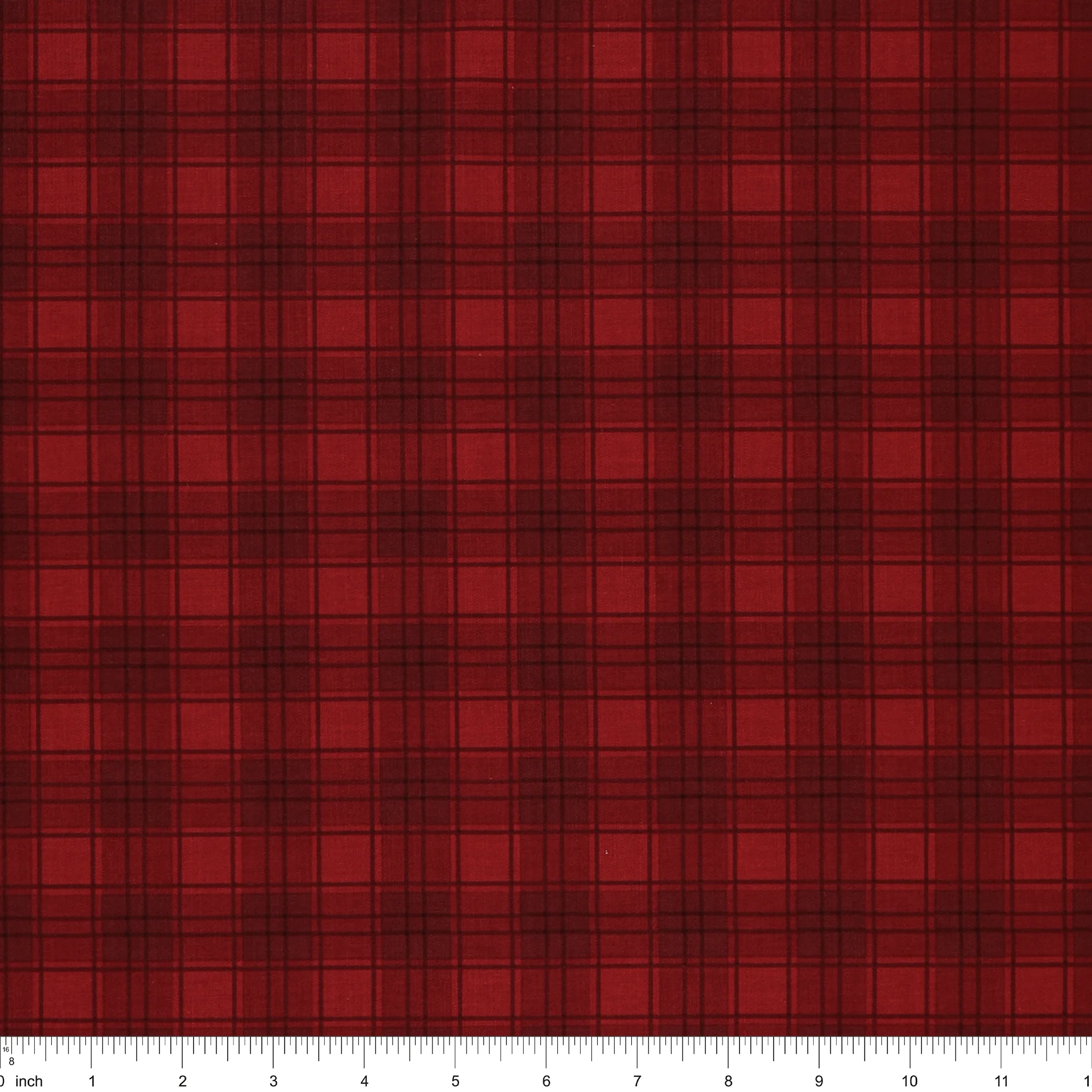 Evergreen Wishes Fabric Collection - Plaid Red - Image 3