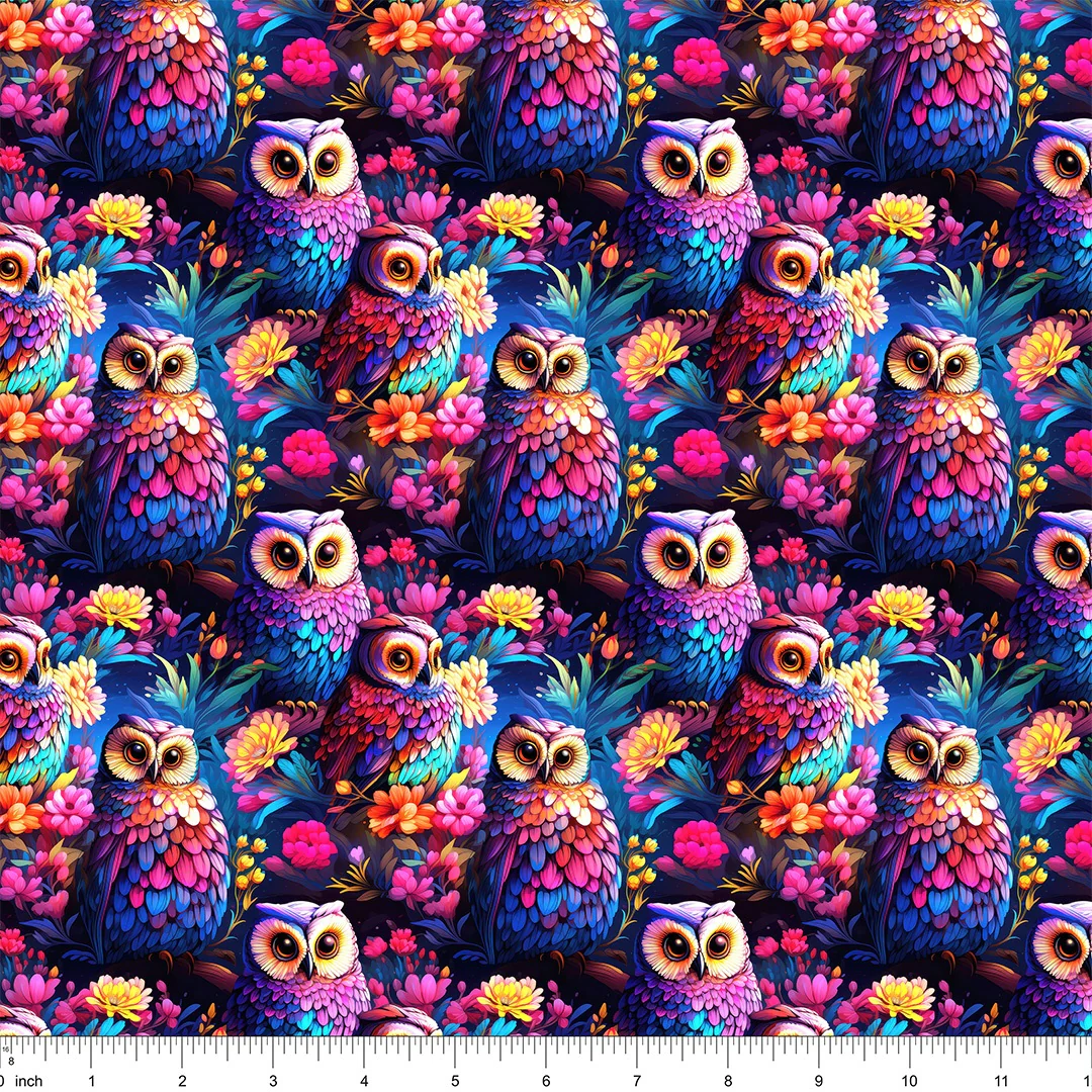 Exotic Owl Fabric - Image 2