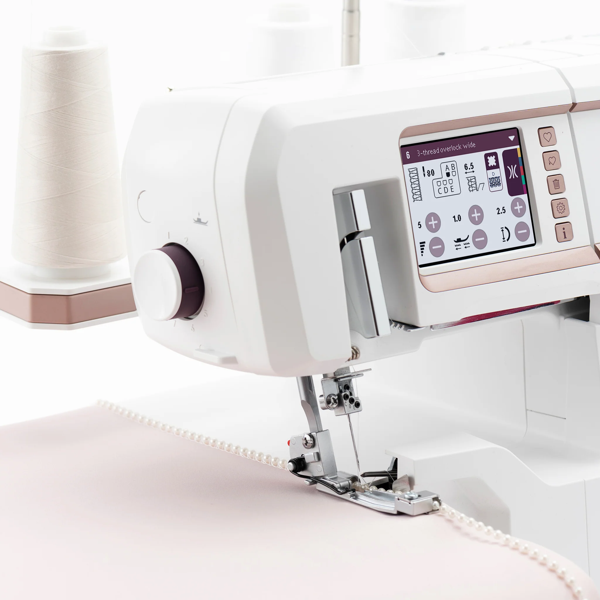 Factory Serviced Husqvarna Viking Amber Air S600 Serger & Coverstitch Combo - Image 10