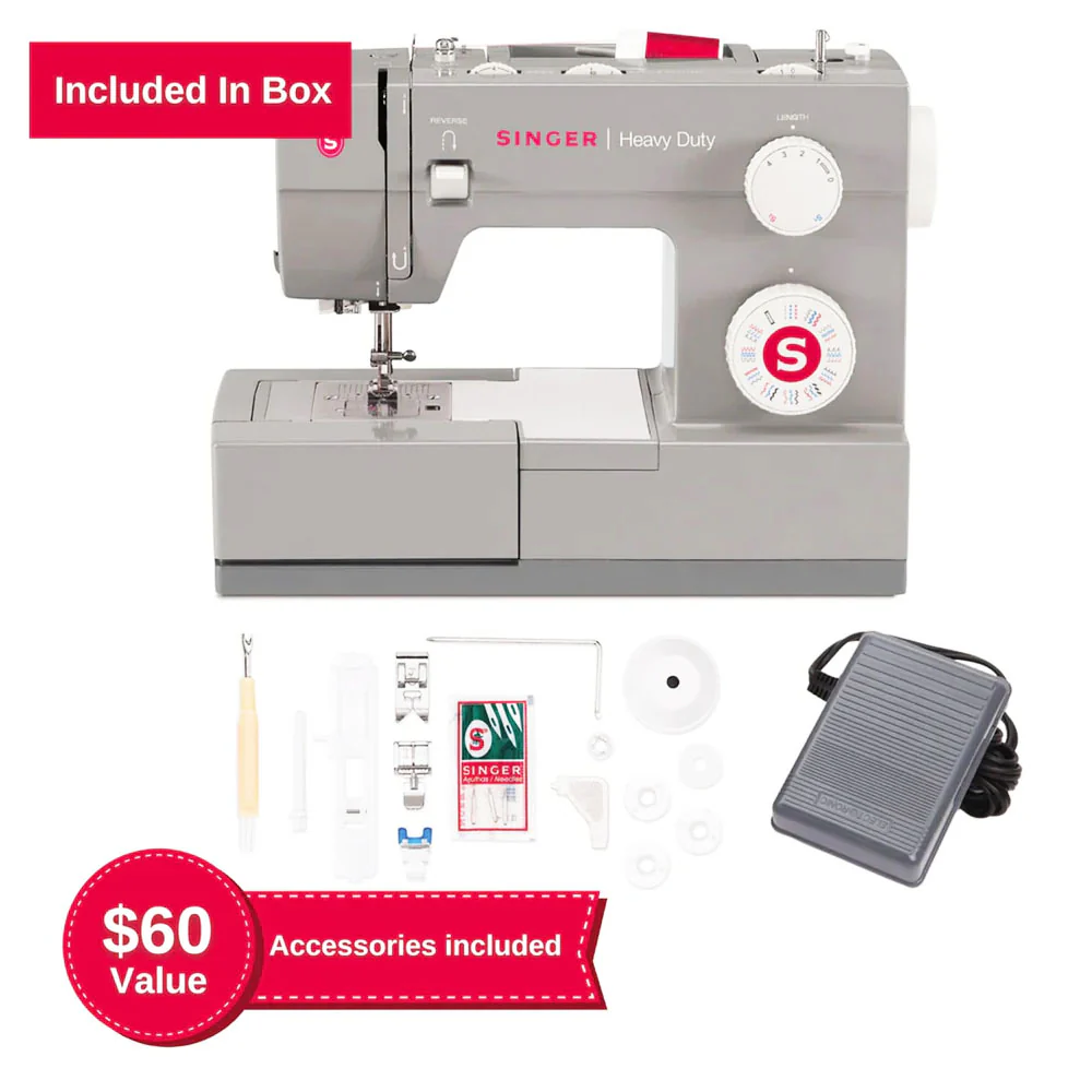 Factory Serviced Singer Heavy Duty 4432 Mechanical Sewing Machine - Image 8