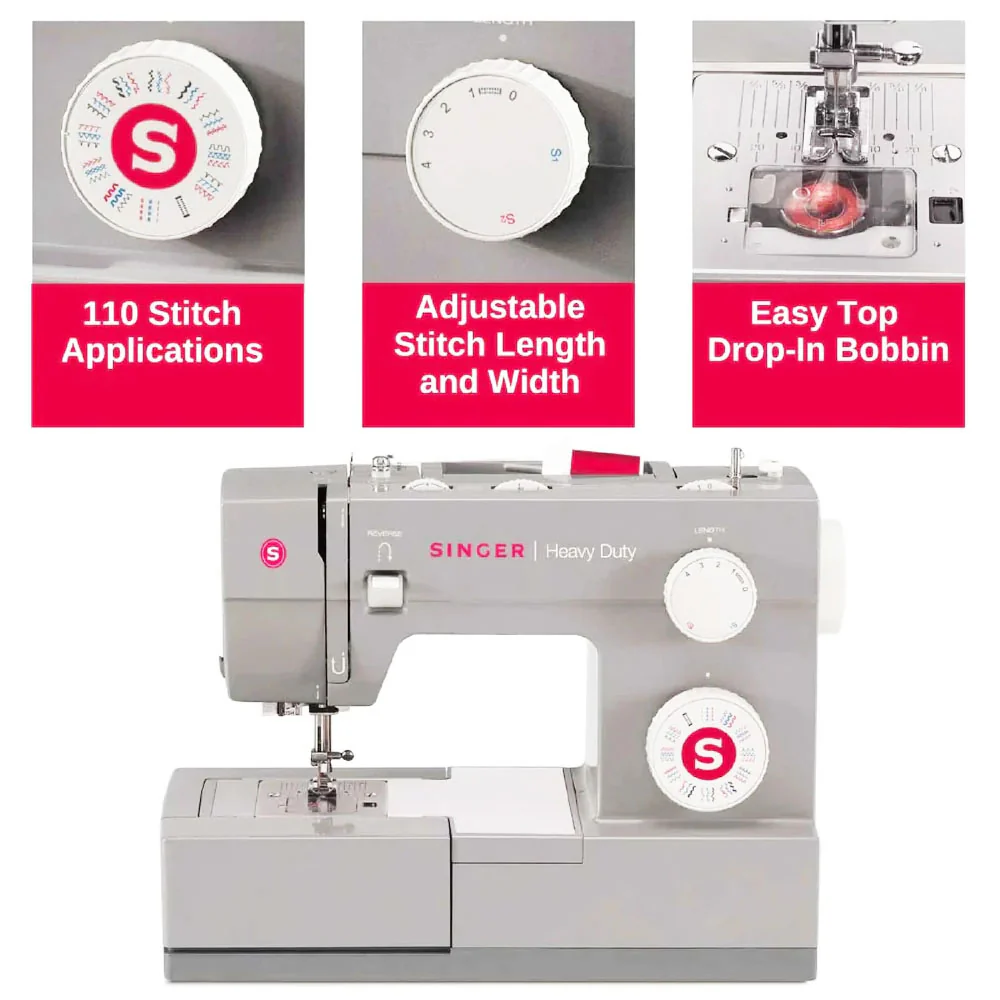 Factory Serviced Singer Heavy Duty 6380 Mechanical Sewing Machine - Image 10