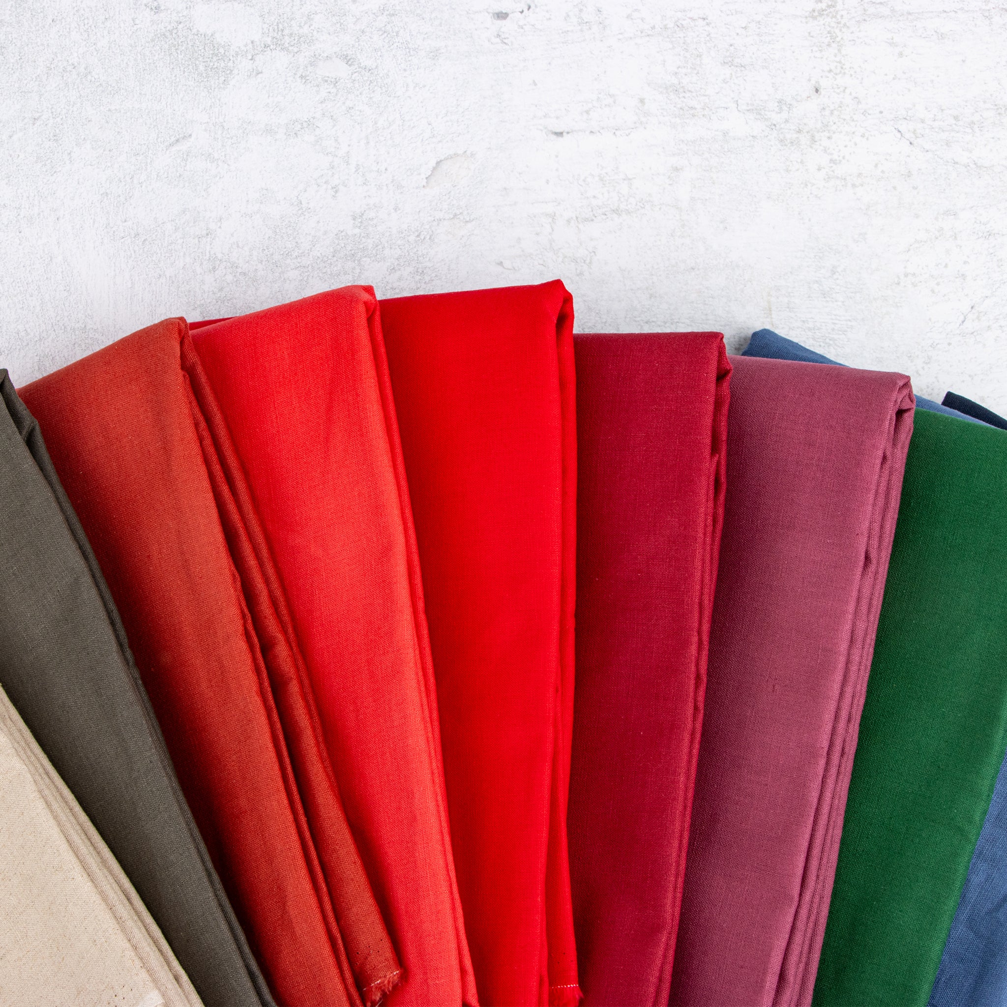 Fairfax Linen Solid Fabric Collection - Mulberry - Image 3