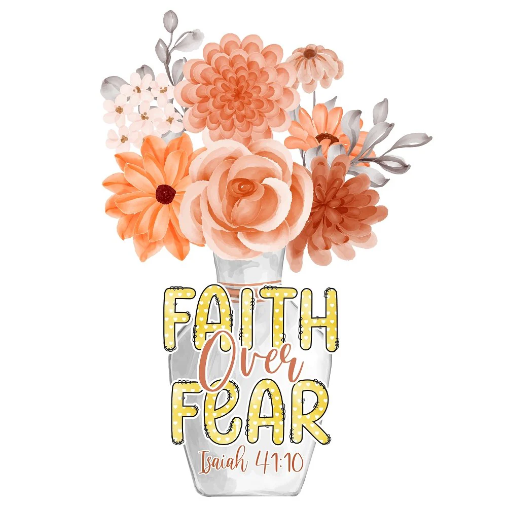 Faith Over Fear Fabric Panel