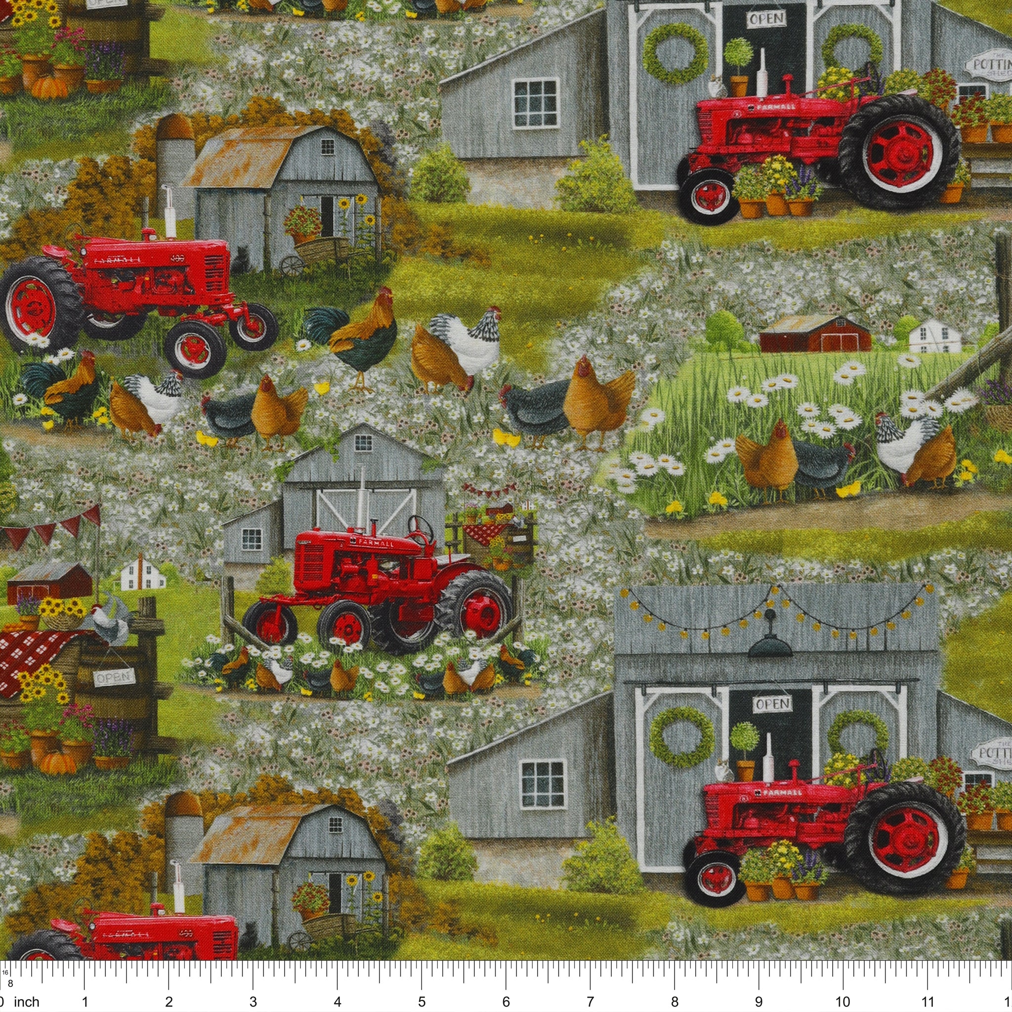 Farmall Plank Scenic Fabric - Image 3