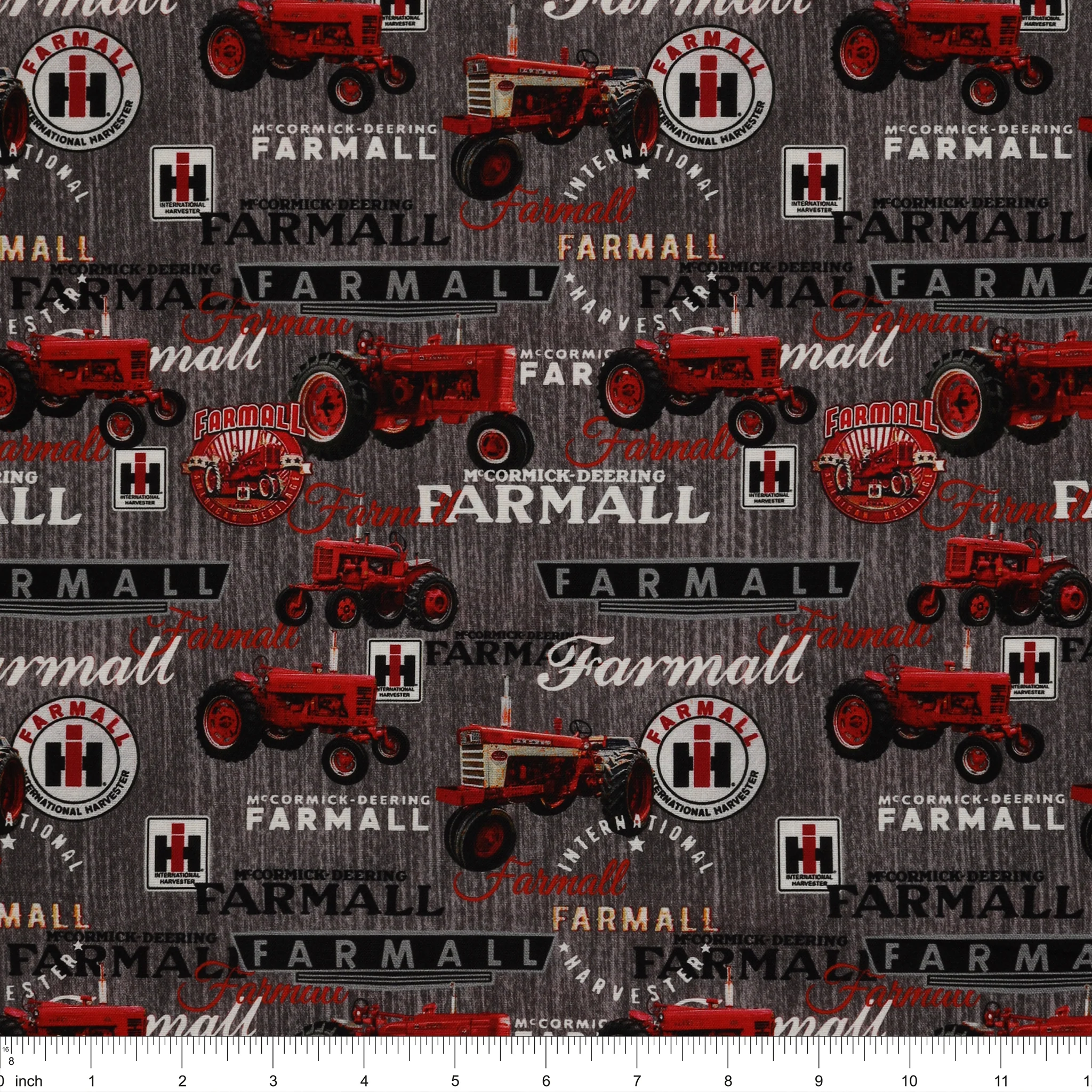 Farmall Tractors Combo Gray Fabric - Image 3