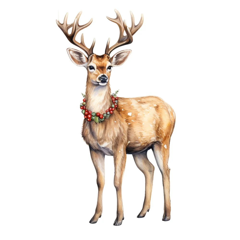 Festive Buck #4 Fabric Panel