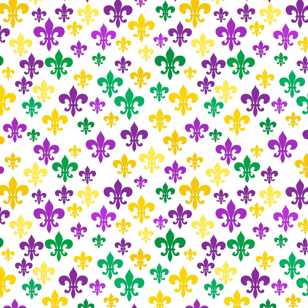 Festive Fleur-de-lis Fabric