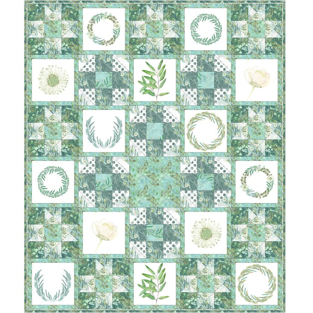 Fields of Eucalyptus Quilt Kit - 60" x 72" - Image 2