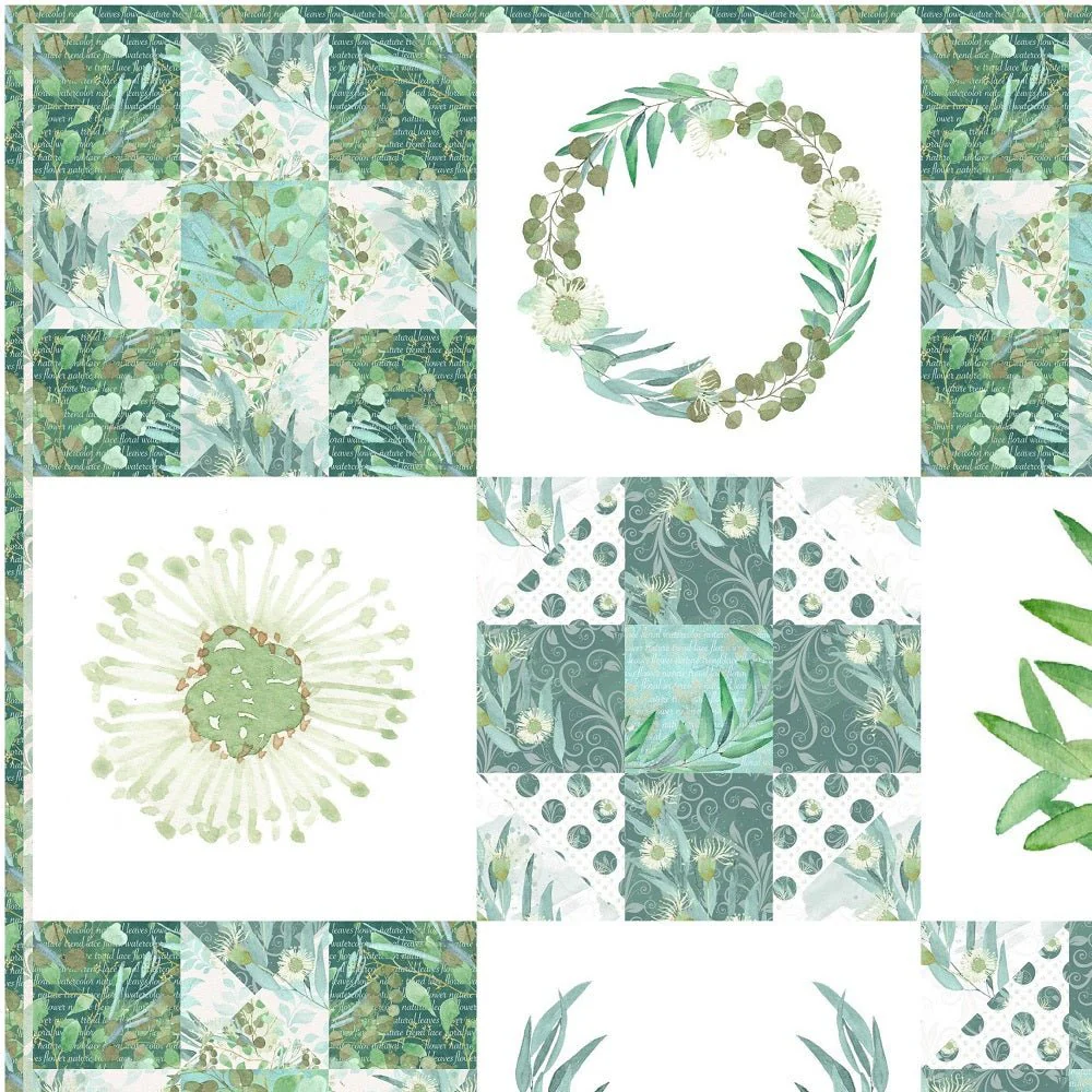 Fields of Eucalyptus Quilt Kit - 60" x 72" - Image 3