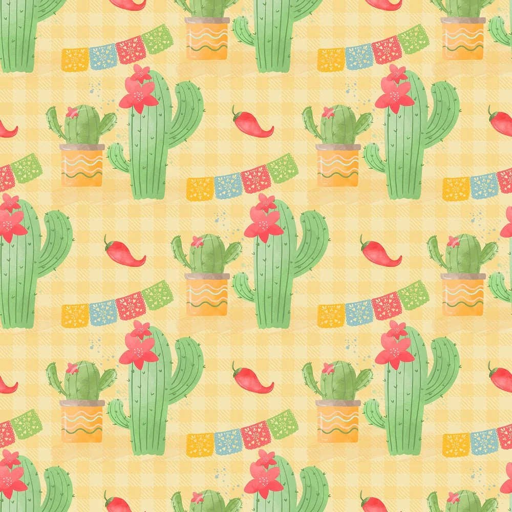 Fiesta! Cactus Fabric - Tan