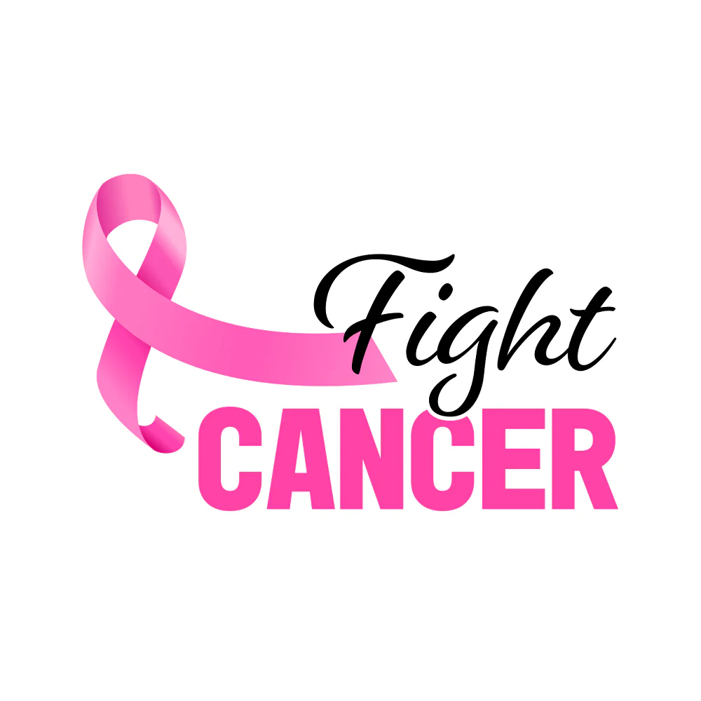 Fight Cancer Ribbon Fabric Panel