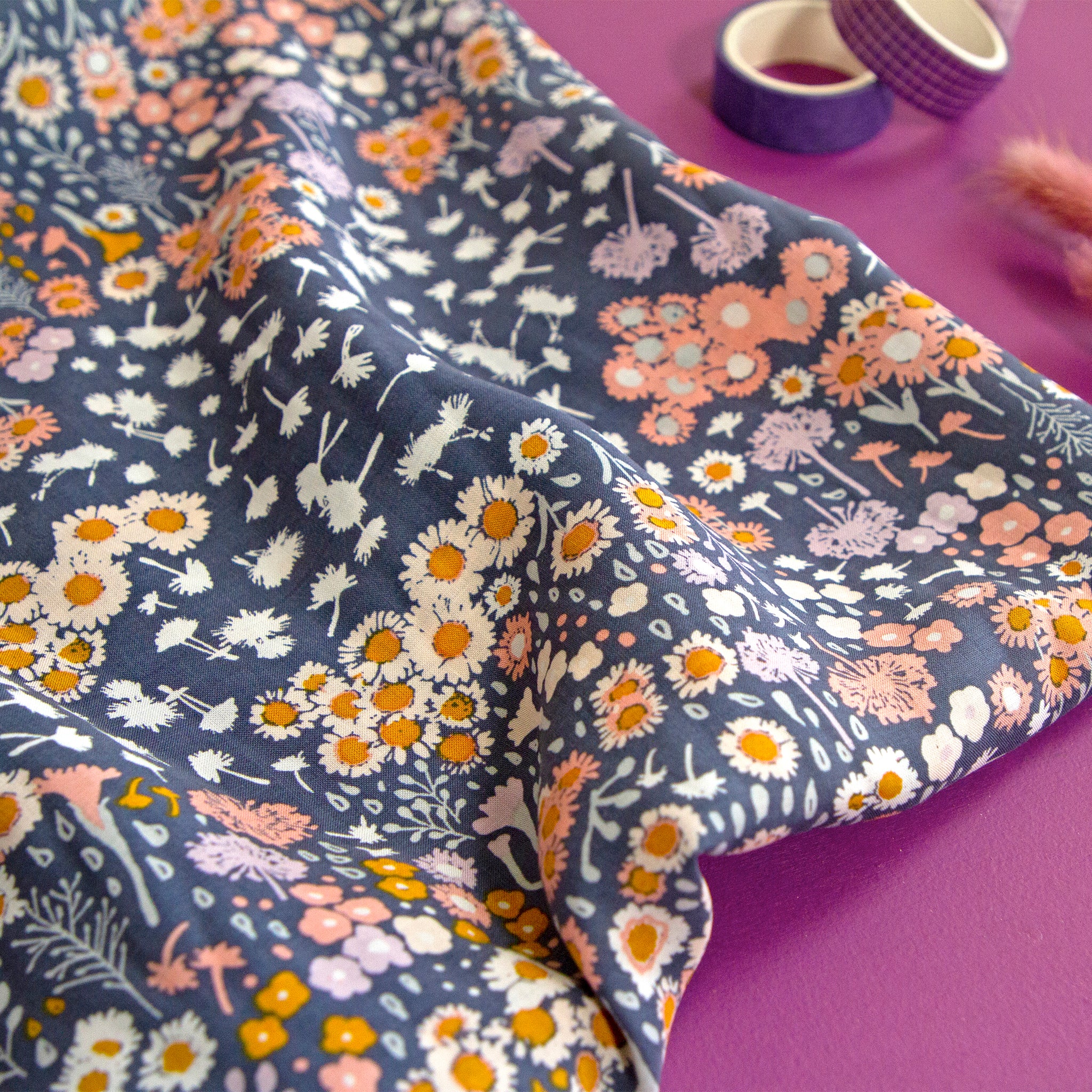 Flora Fields Four Fabric in Rayon - Image 2