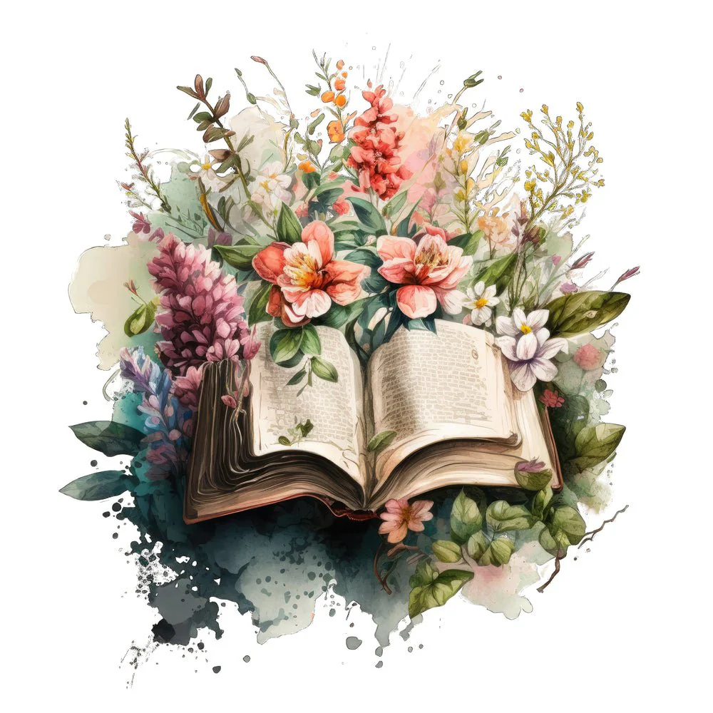 Floral Bible #1 Fabric Panel