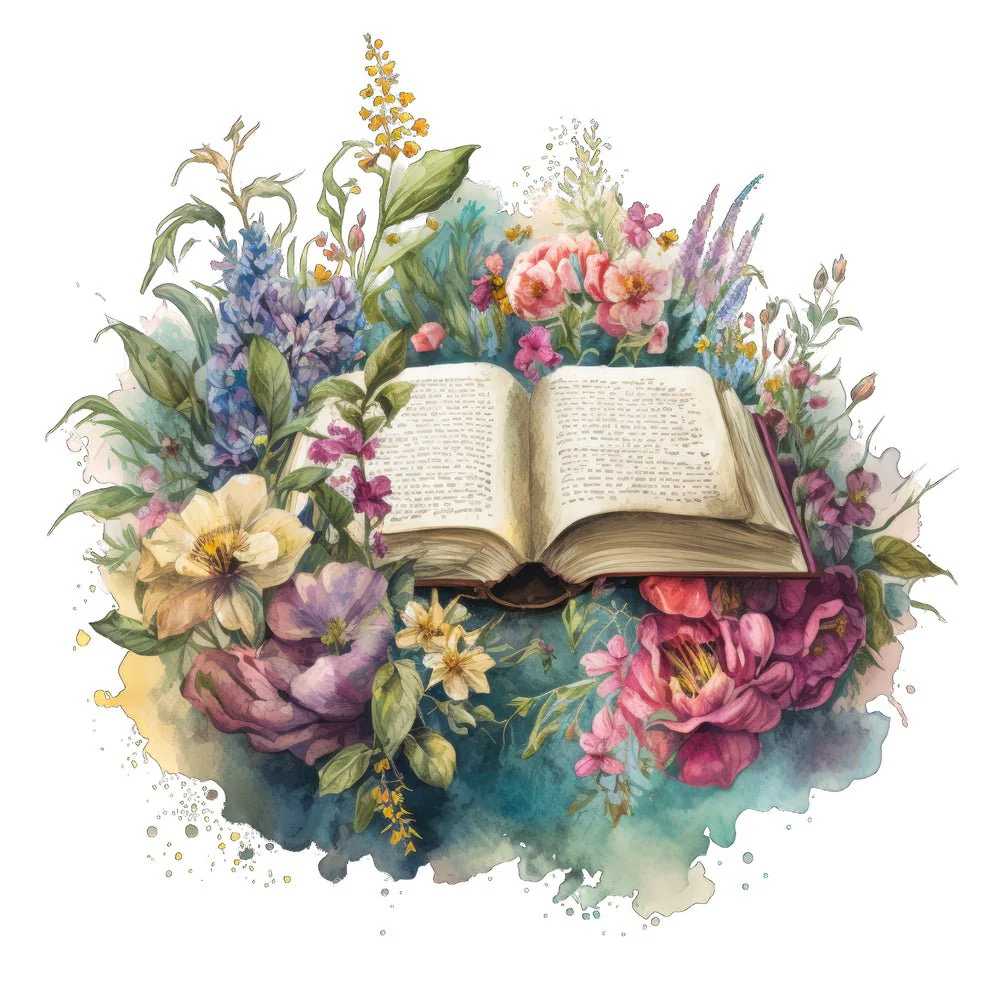 Floral Bible #6 Fabric Panel