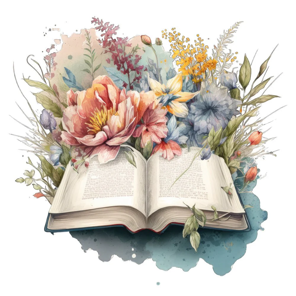 Floral Bible #7 Fabric Panel