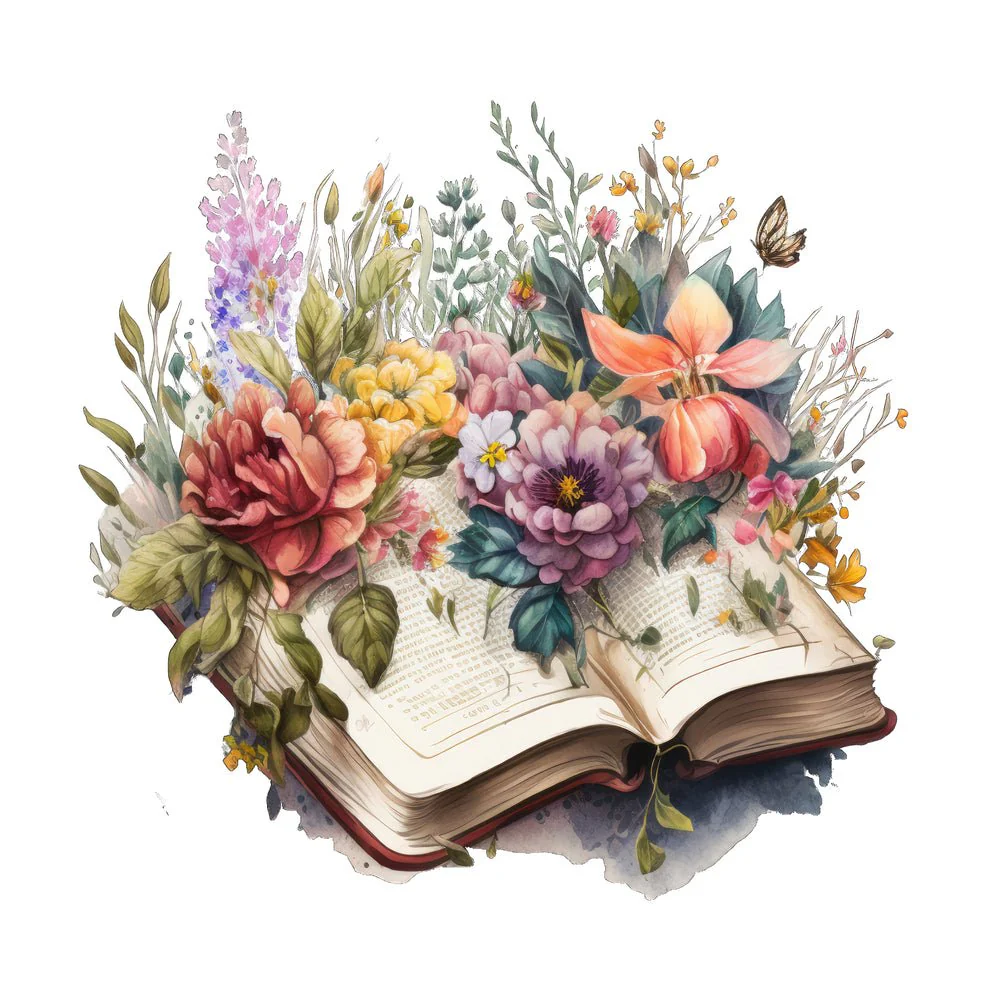 Floral Bible #8 Fabric Panel