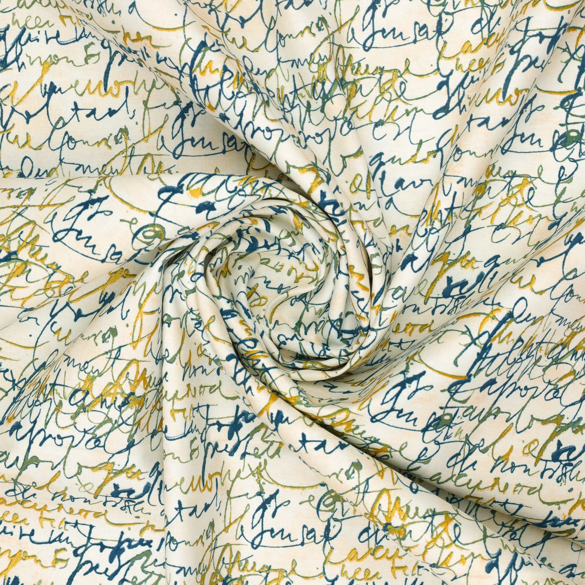 Fluidity Fabric Collection - Prussian/Cream - Image 2