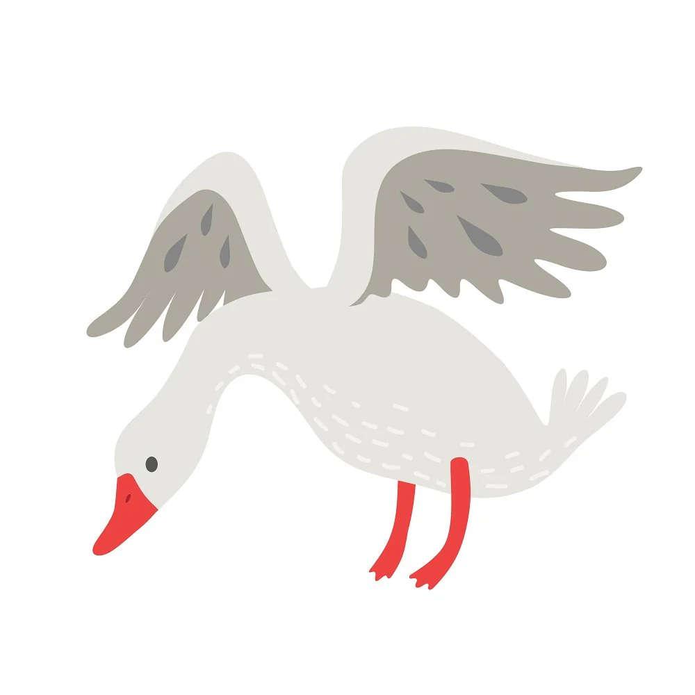Flying Goose Fabric Panel