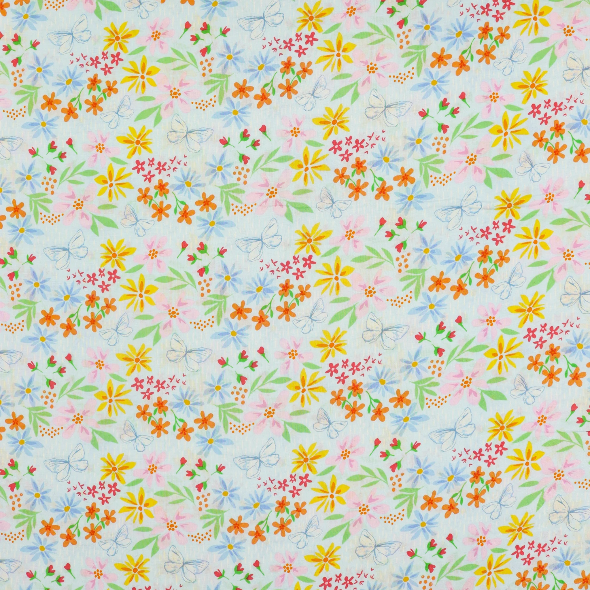 Flying Wild Cloud Fabric in Rayon