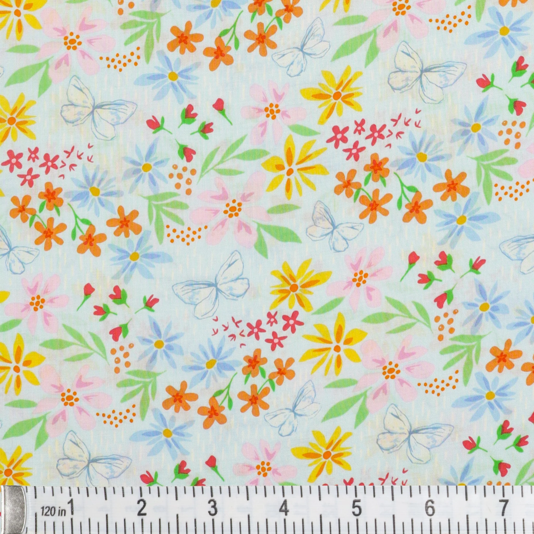 Flying Wild Cloud Fabric in Rayon - Image 3