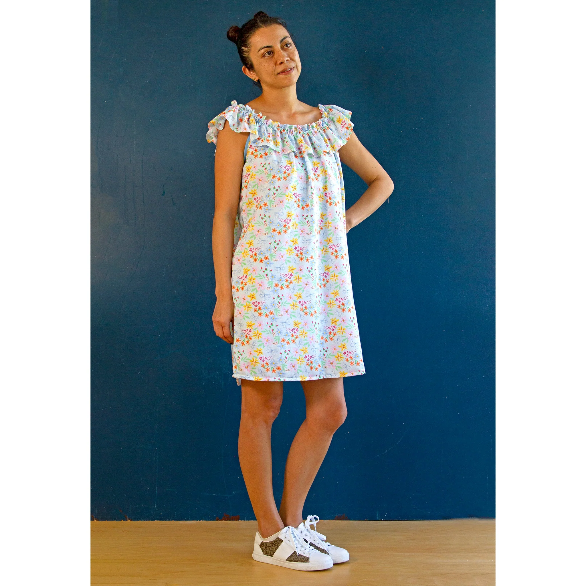 Flying Wild Cloud Fabric in Rayon - Image 4
