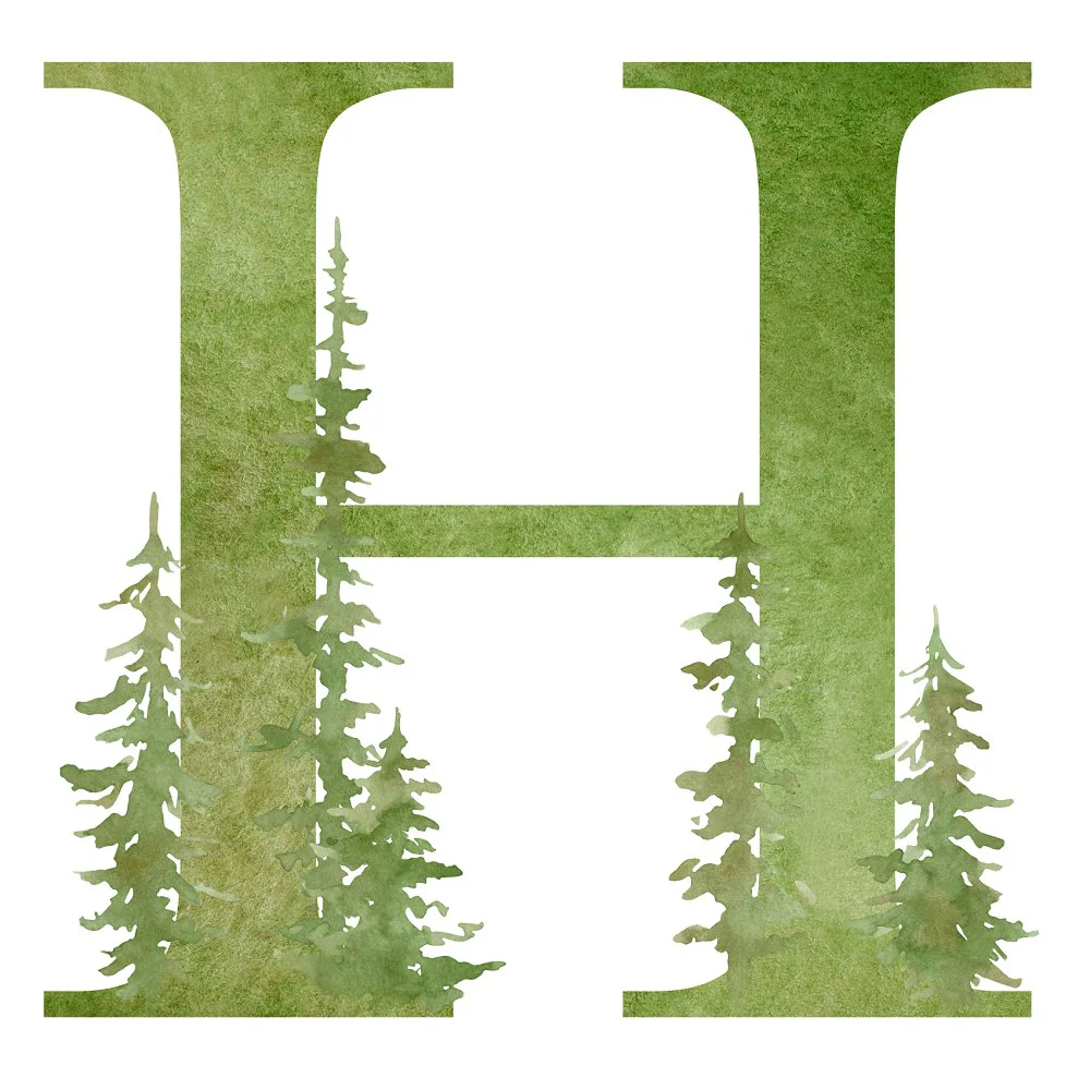 Foggy Forest H Fabric Panel