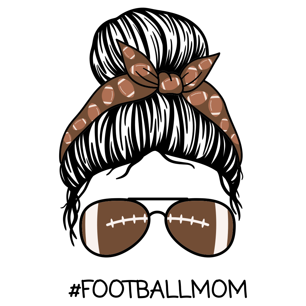 Football Mom Fabric Panel