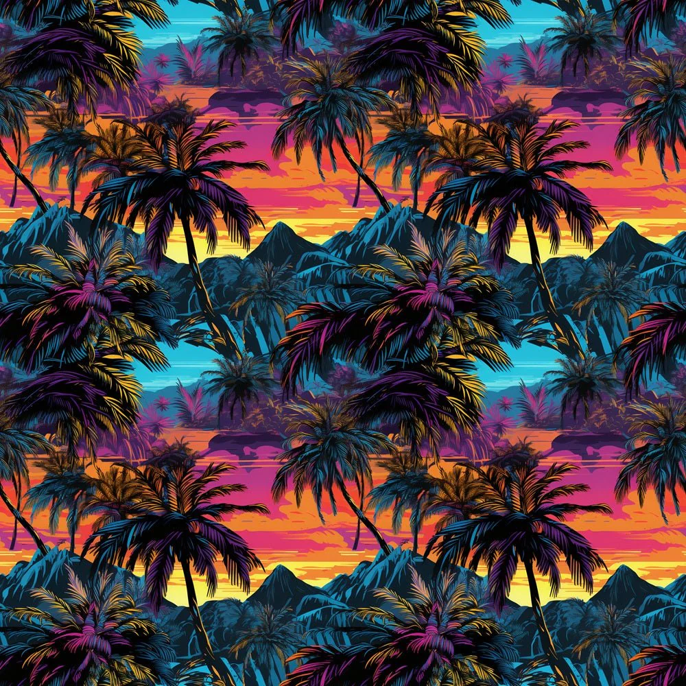 Forest Sunset Fabric
