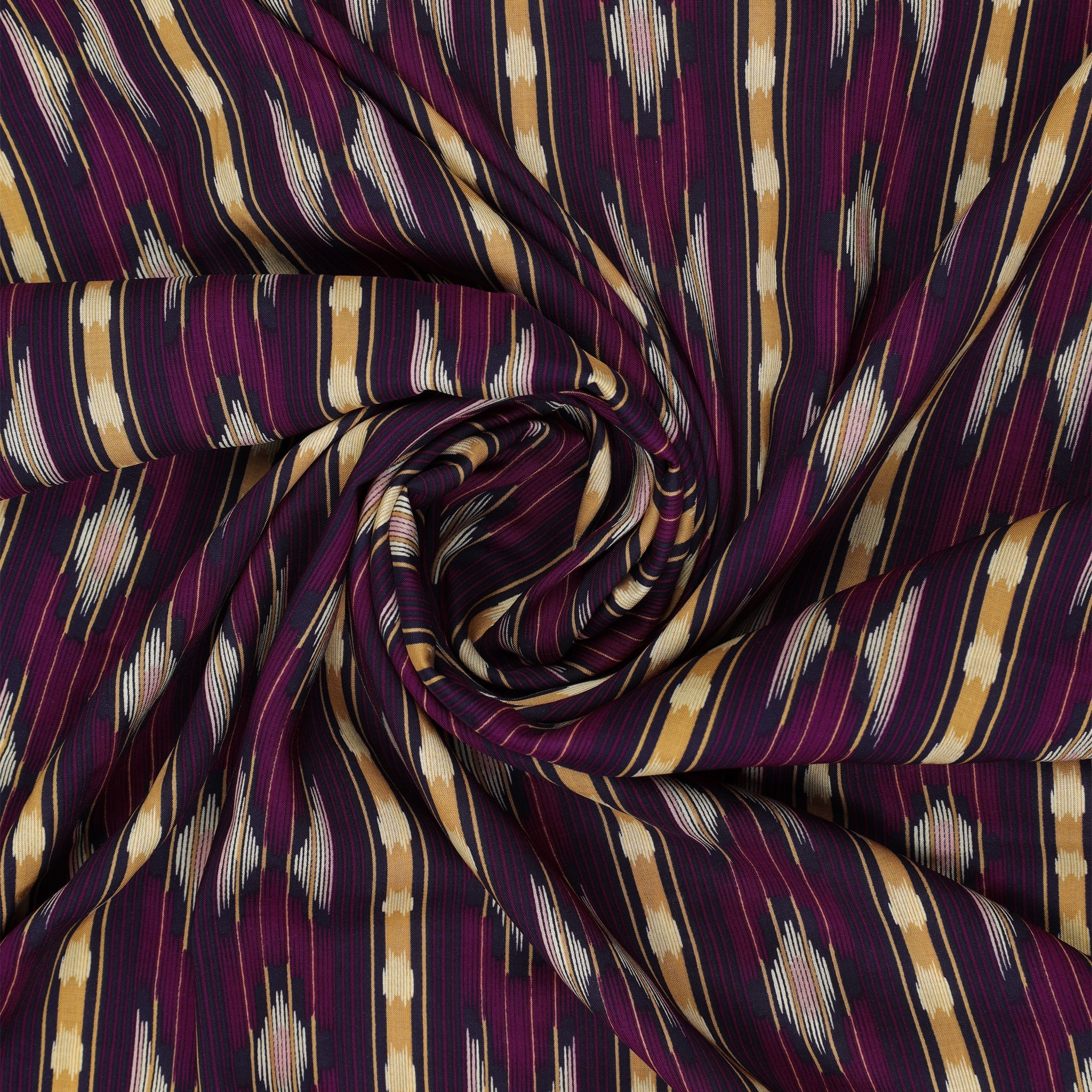 Found Paths Wine Fabric in Rayon - Image 3