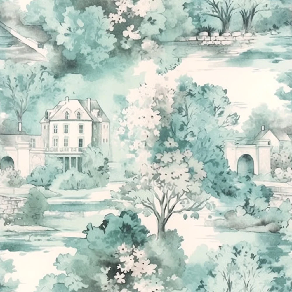 French Country Toile Pattern #11 Fabric