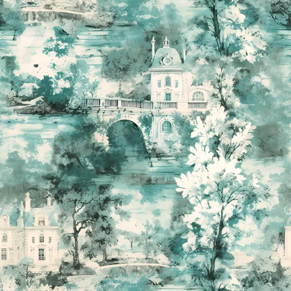 French Country Toile Pattern #14 Fabric
