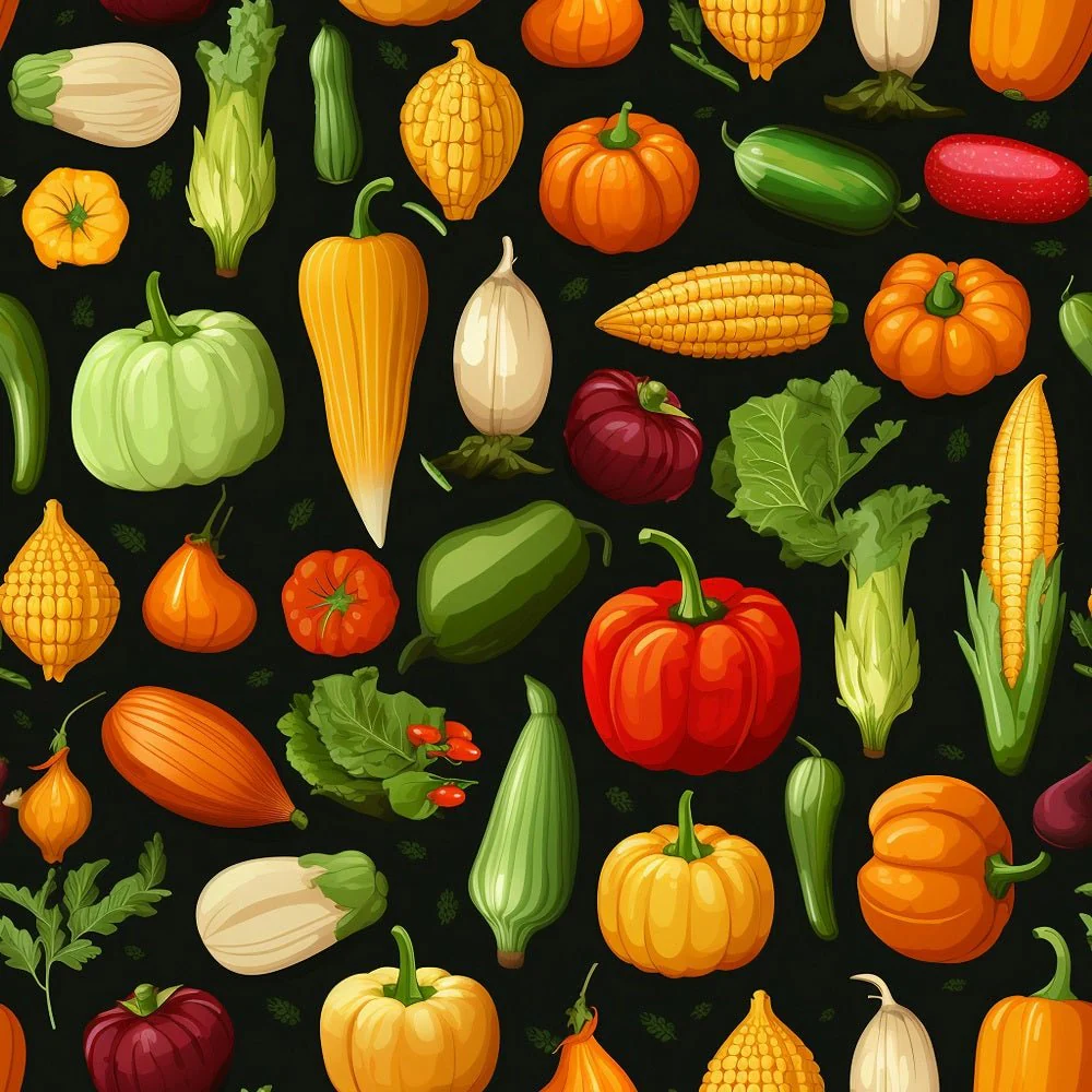 Fresh Veggies #10 Fabric