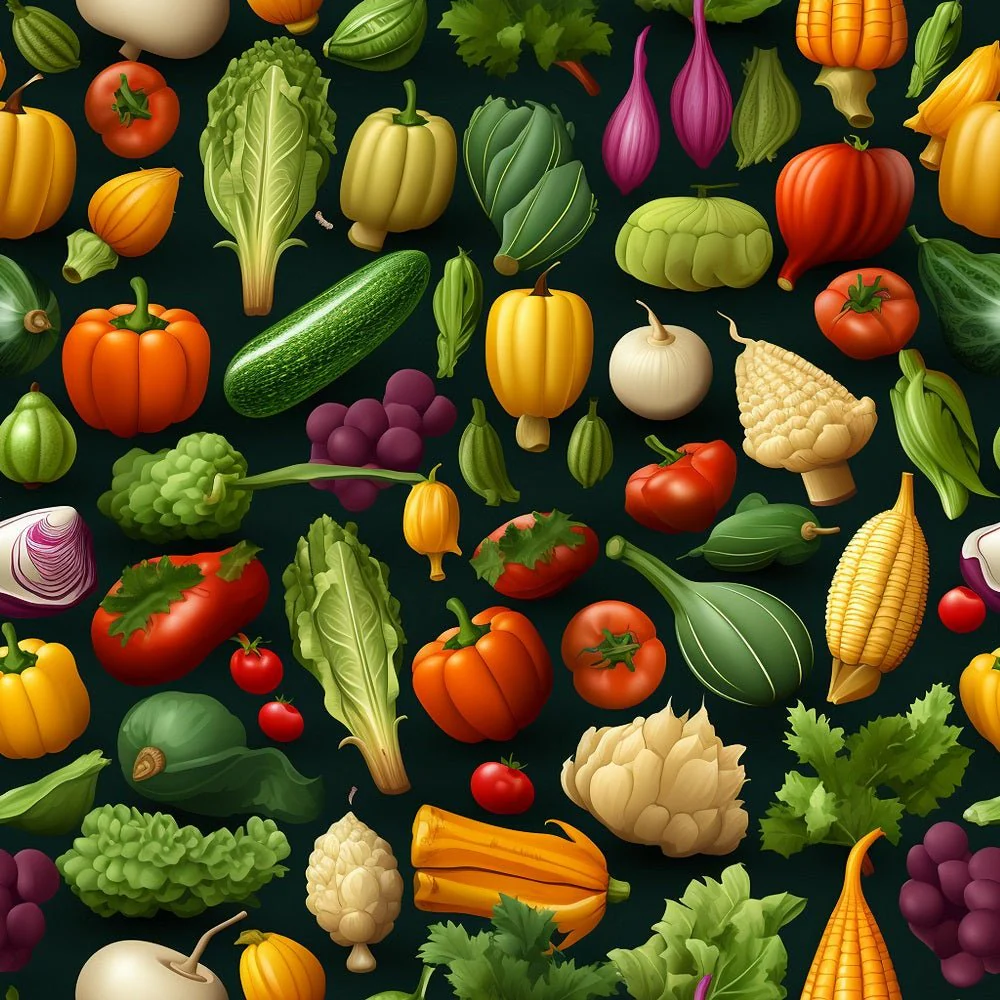 Fresh Veggies #4 Fabric