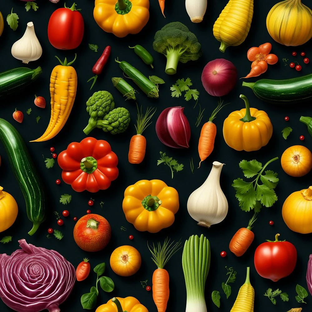 Fresh Veggies #7 Fabric