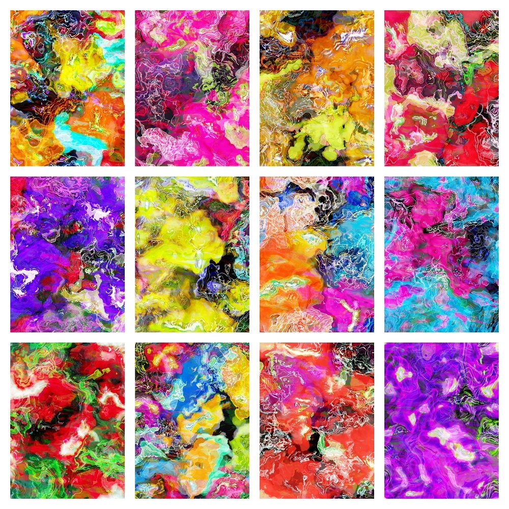 Funky Inks Fabric Collection - 1 Yard Bundle