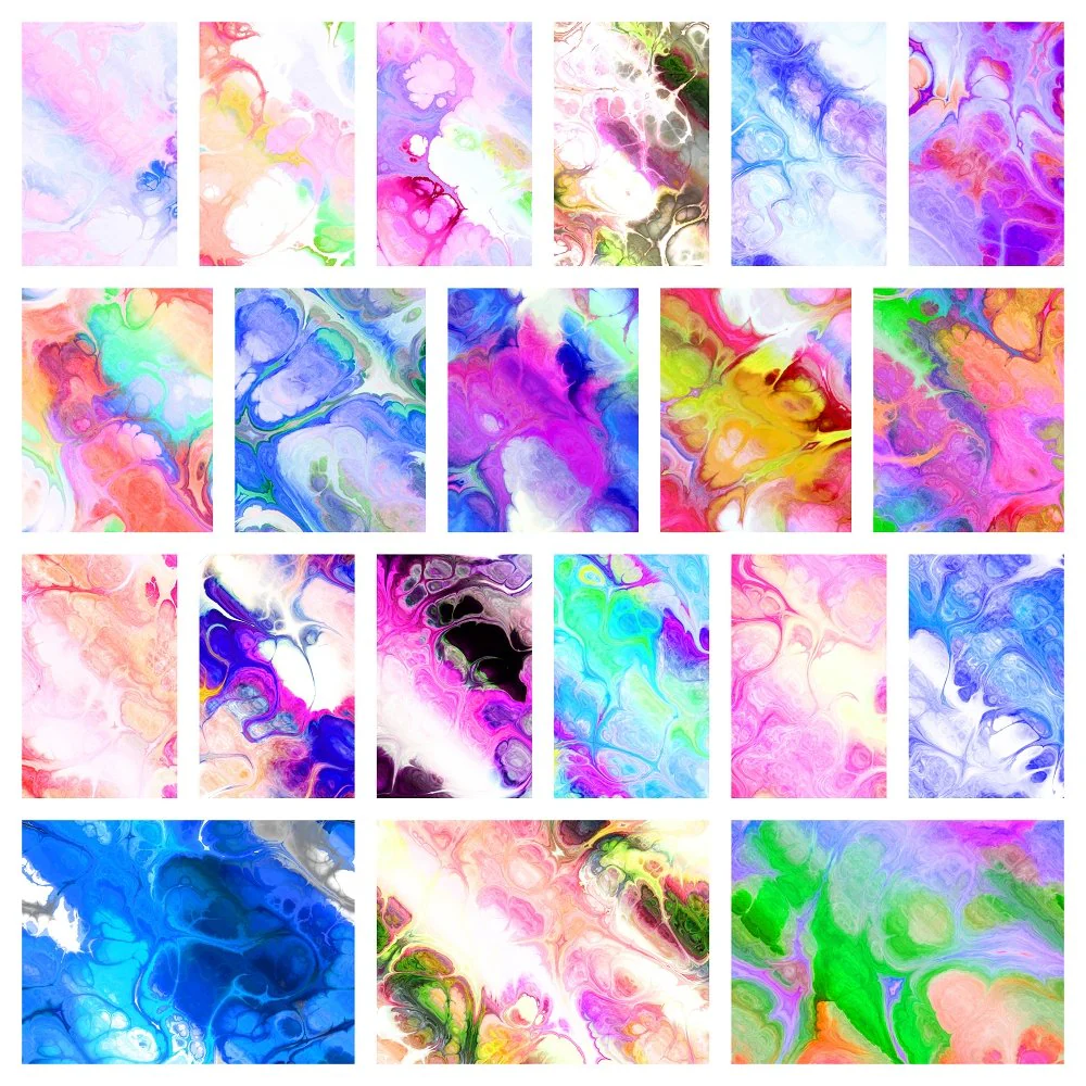Funky Marble Charm Pack - 20 Pieces