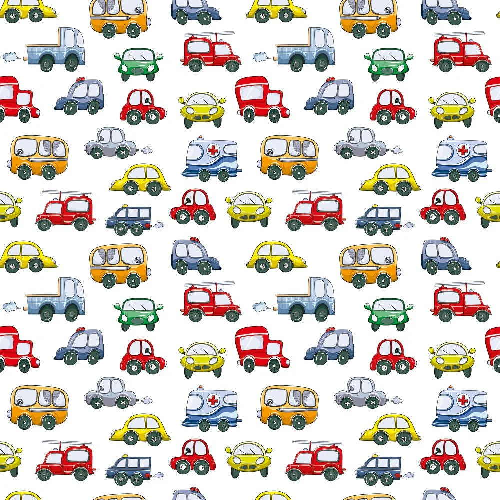 Funny Cars Emergency Fabric