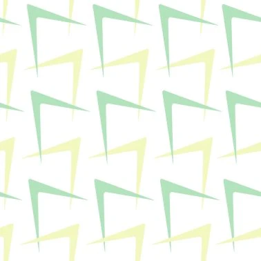 Furious 50s Arrows Fabric - White