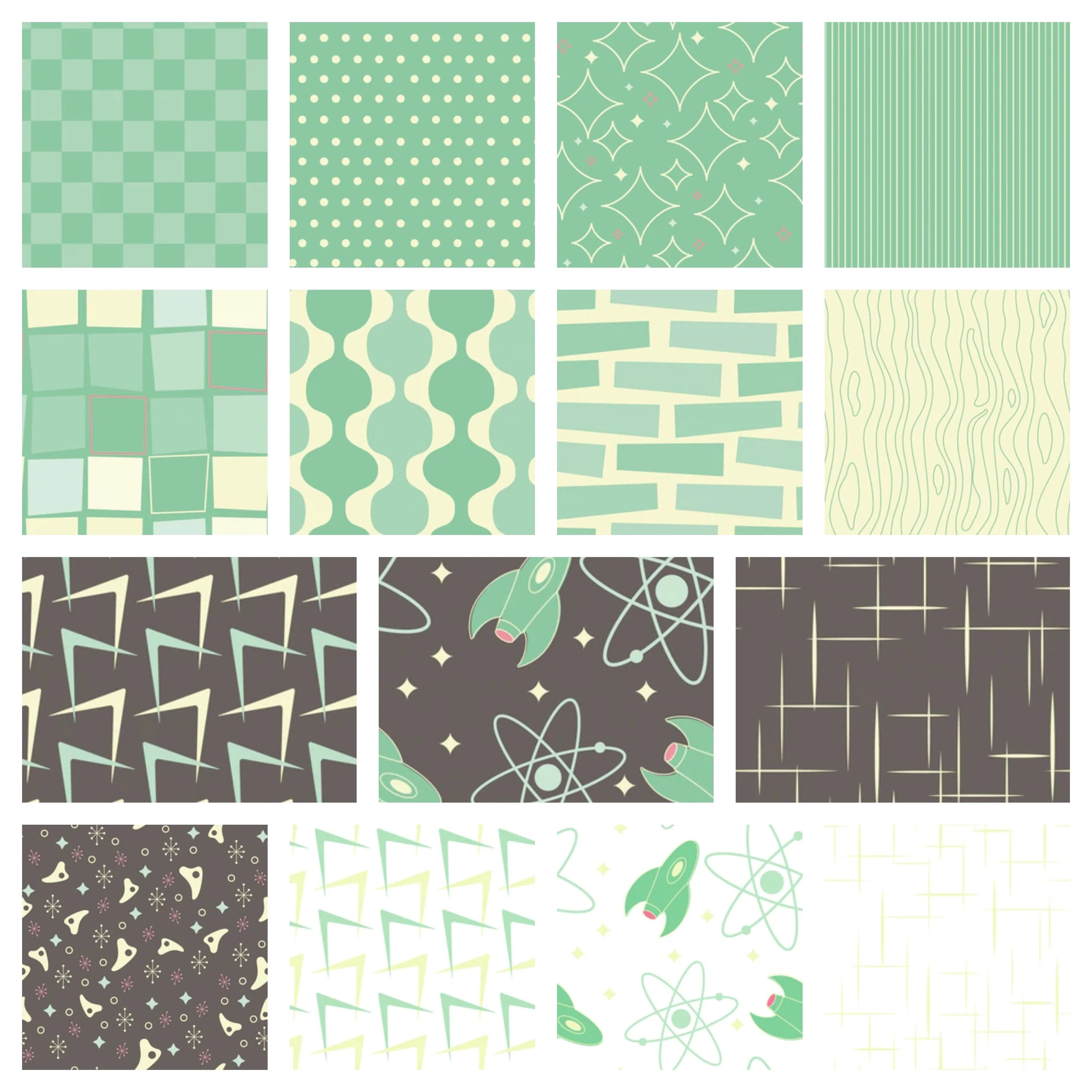 Furious 50s Fabric Collection Bundle - 15 Pieces