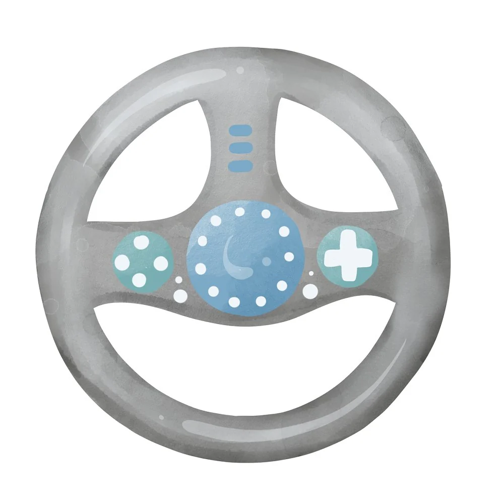 Gamer Wheel Fabric Panel