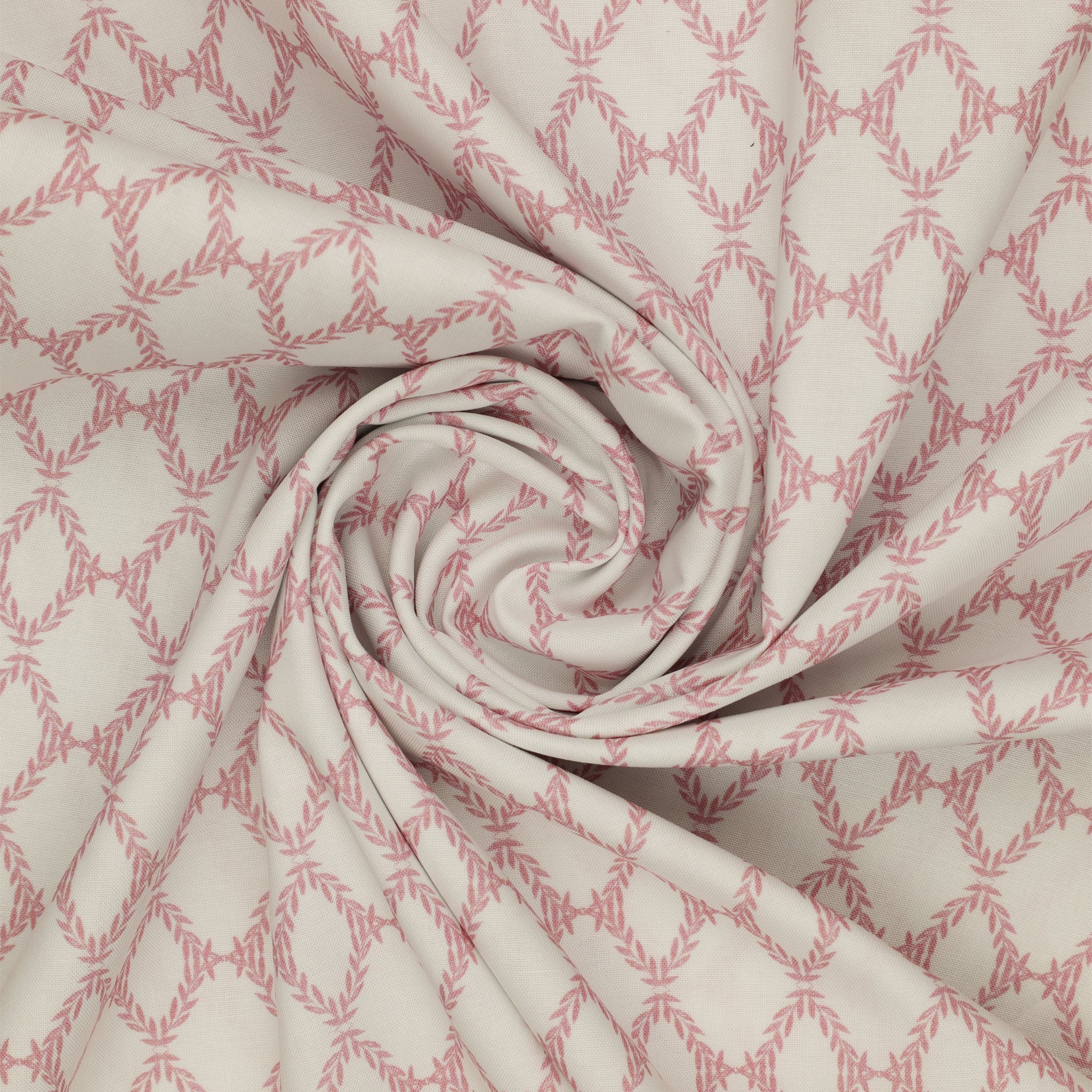 Garden of Affection Fabric Collection - Affection Trellis Rose/White - Image 2